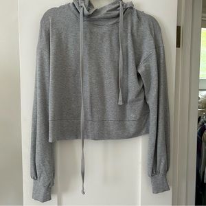ALO Yoga Cropped Lightweight Hoodie (SMALL)
